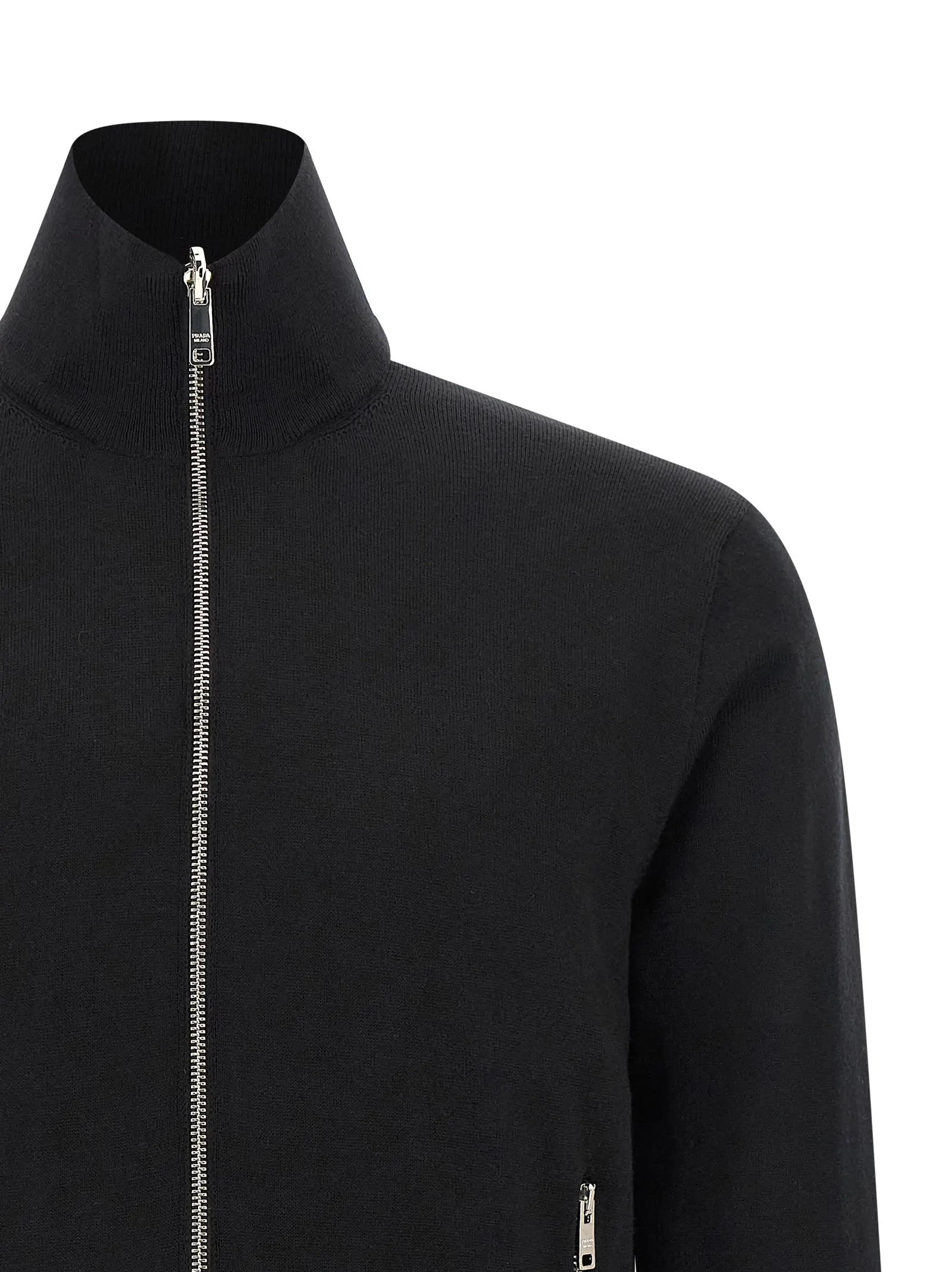 Кардиган Prada Reversible Чорний 4 Reversible cardigan 100% virgin wool PRADA Black