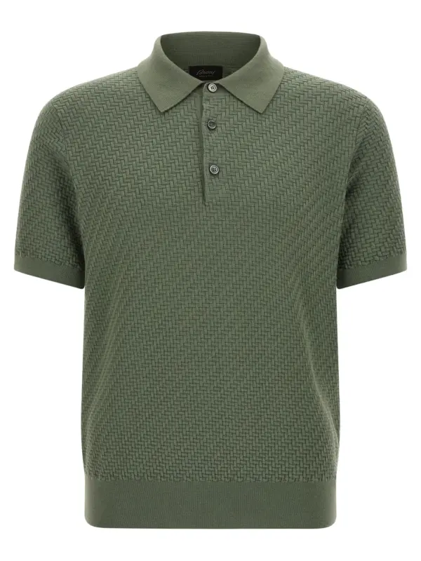 Weaving Polo Plot BRIONI Green