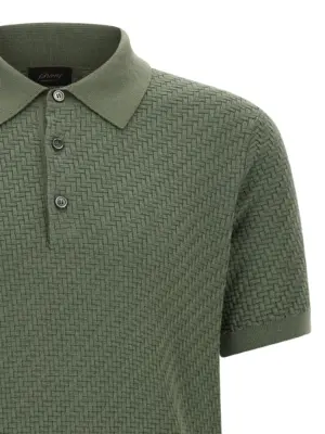 Weaving Polo Plot Man BRIONI Green