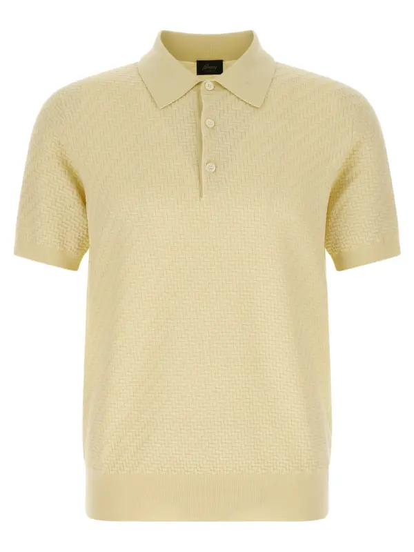 Weaving Polo Plot BRIONI Yellow