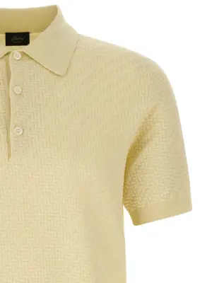 Weaving Polo Plot Man BRIONI Yellow