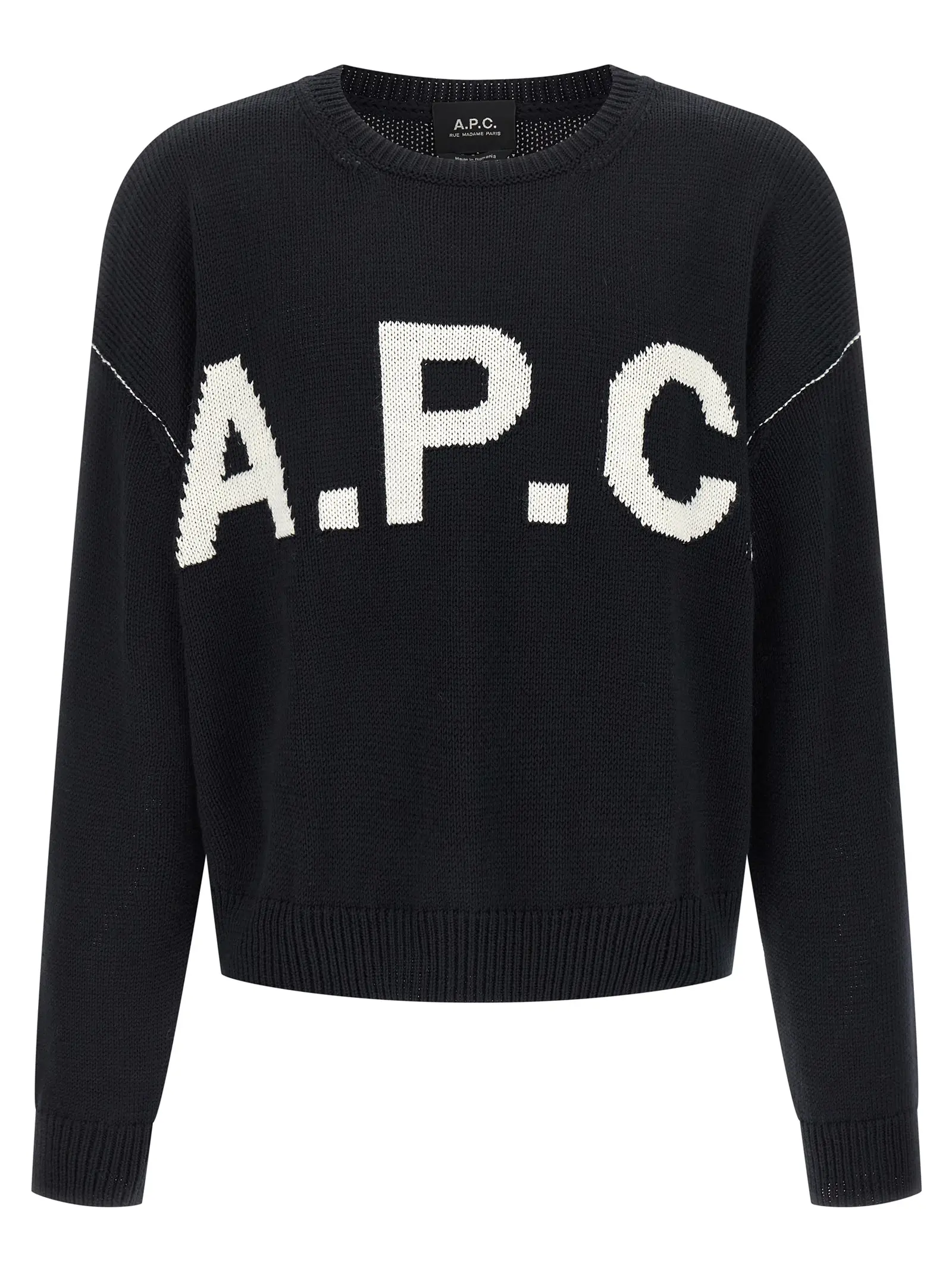 Светр A. P. C. Logo Синій 1 Logo sweater A.P.C. Blue