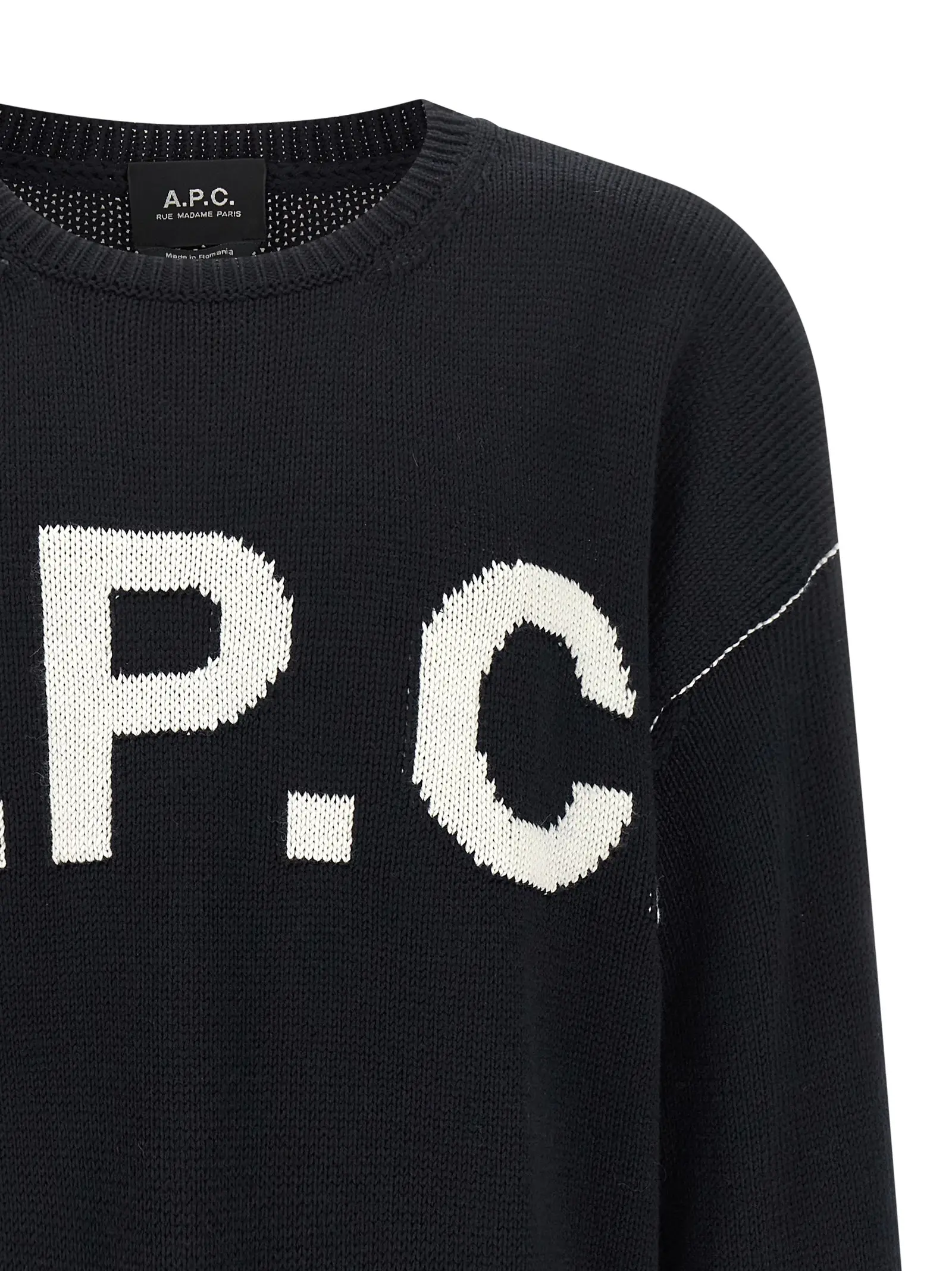 Светр A. P. C. Logo Синій 3 Logo sweater Man A.P.C. Blue