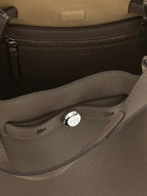 'Romy' bucket bag 100% cow leather (Bos Taurus) TORY BURCH Brown