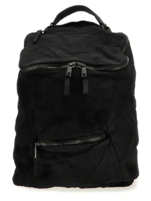 Leather backpack GIORGIO BRATO Black