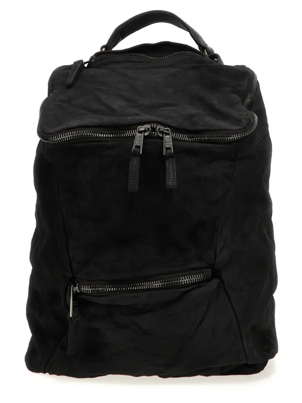 Leather backpack GIORGIO BRATO Black