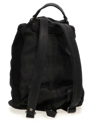 Leather backpack BS26S2400VBRUSHNERO GIORGIO BRATO Black