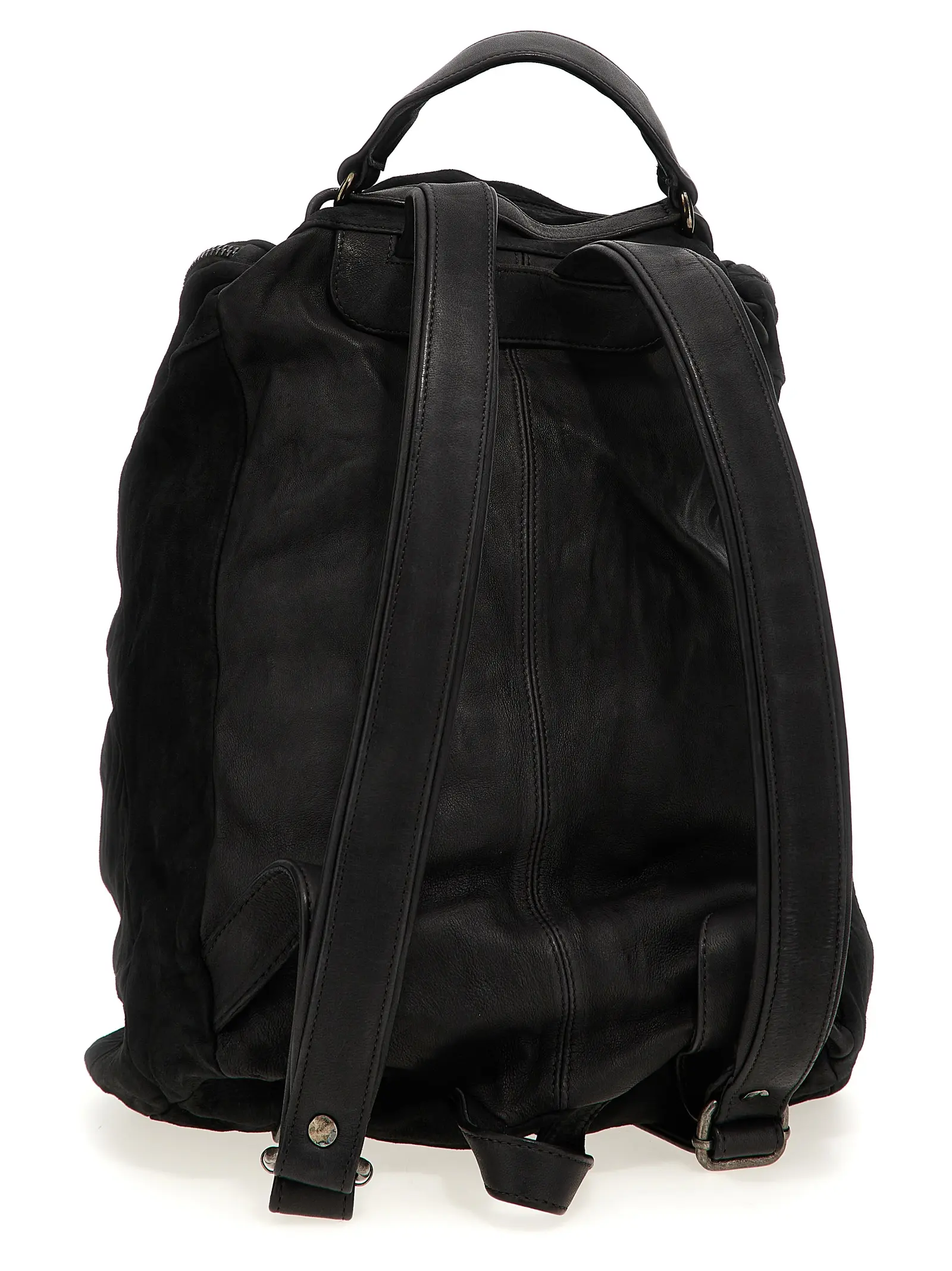 Рюкзак Giorgio Brato Leather чорний 2 Leather backpack BS26S2400VBRUSHNERO GIORGIO BRATO Black