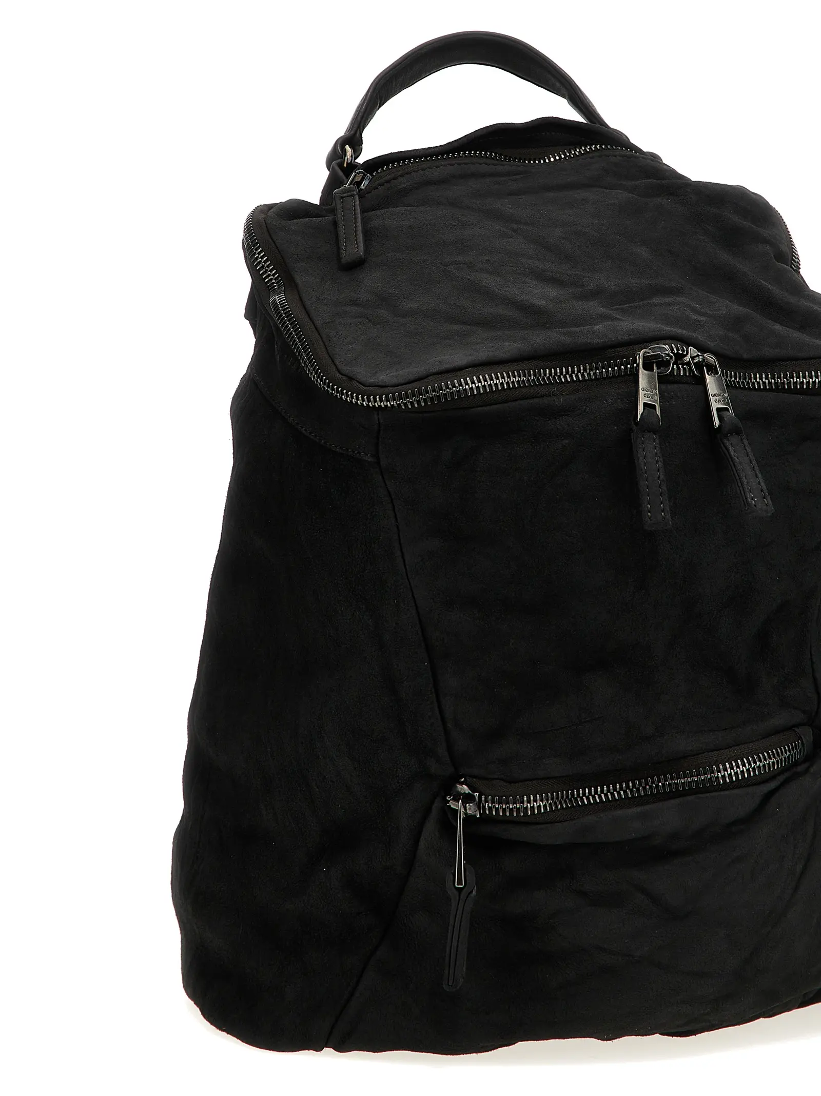 Рюкзак Giorgio Brato Leather чорний 3 Leather backpack Man GIORGIO BRATO Black