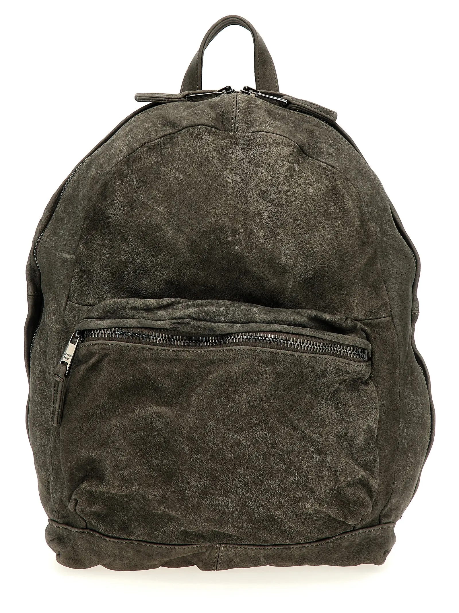 Рюкзак Giorgio Brato Leather сірий 1 Leather backpack GIORGIO BRATO Gray