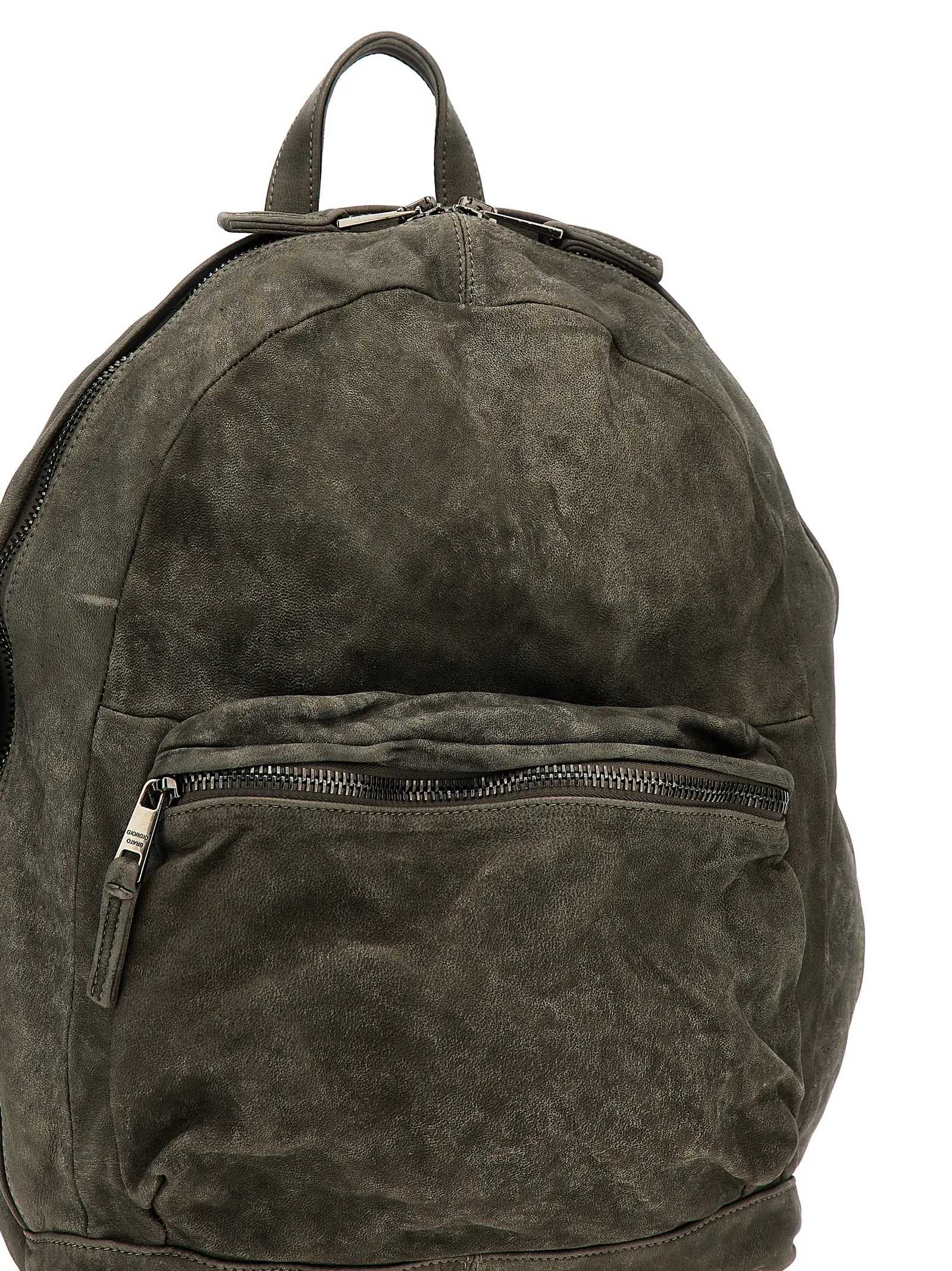 Рюкзак Giorgio Brato Leather сірий 3 Leather backpack Man GIORGIO BRATO Gray