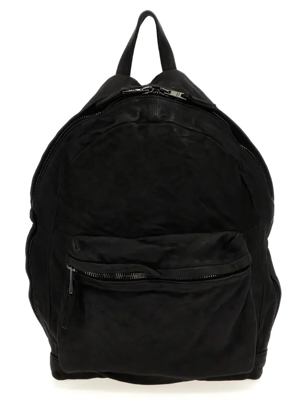 Leather backpack GIORGIO BRATO Black
