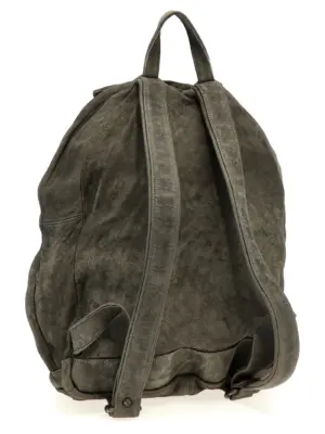 Leather backpack BS26S2401VBRUSHSLATE GIORGIO BRATO Gray