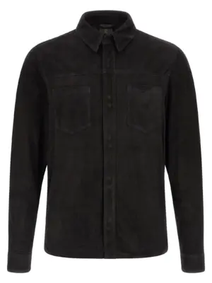Suede shirt Gloves GIORGIO BRATO Black