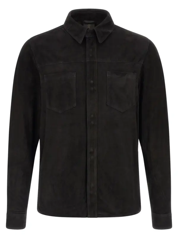 Suede shirt Gloves GIORGIO BRATO Black