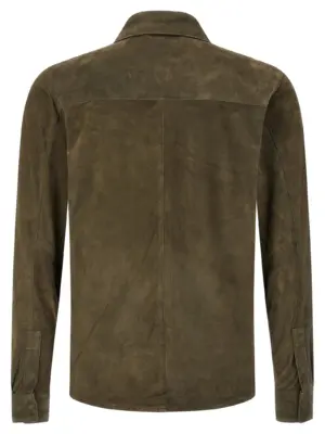 Suede shirt Gloves GU26S9812CMSOSWAMP GIORGIO BRATO Green