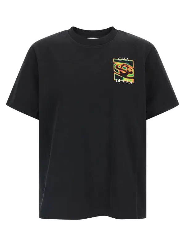 'Heat Map Logo' T-shirt CASABLANCA Black