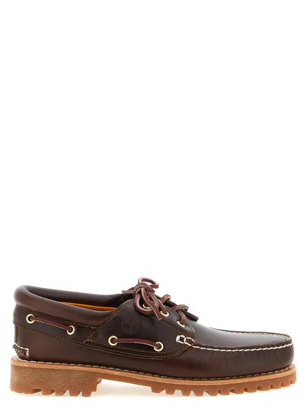 'Timberland® 3-Eye Lug' Boat Shoe TIMBERLAND Brown