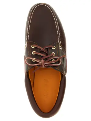'Timberland® 3-Eye Lug' Boat Shoe 100% leather TIMBERLAND Brown