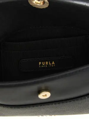 'Nicole' mini handbag 100% calfskin leather (Bos Taurus) FURLA Black