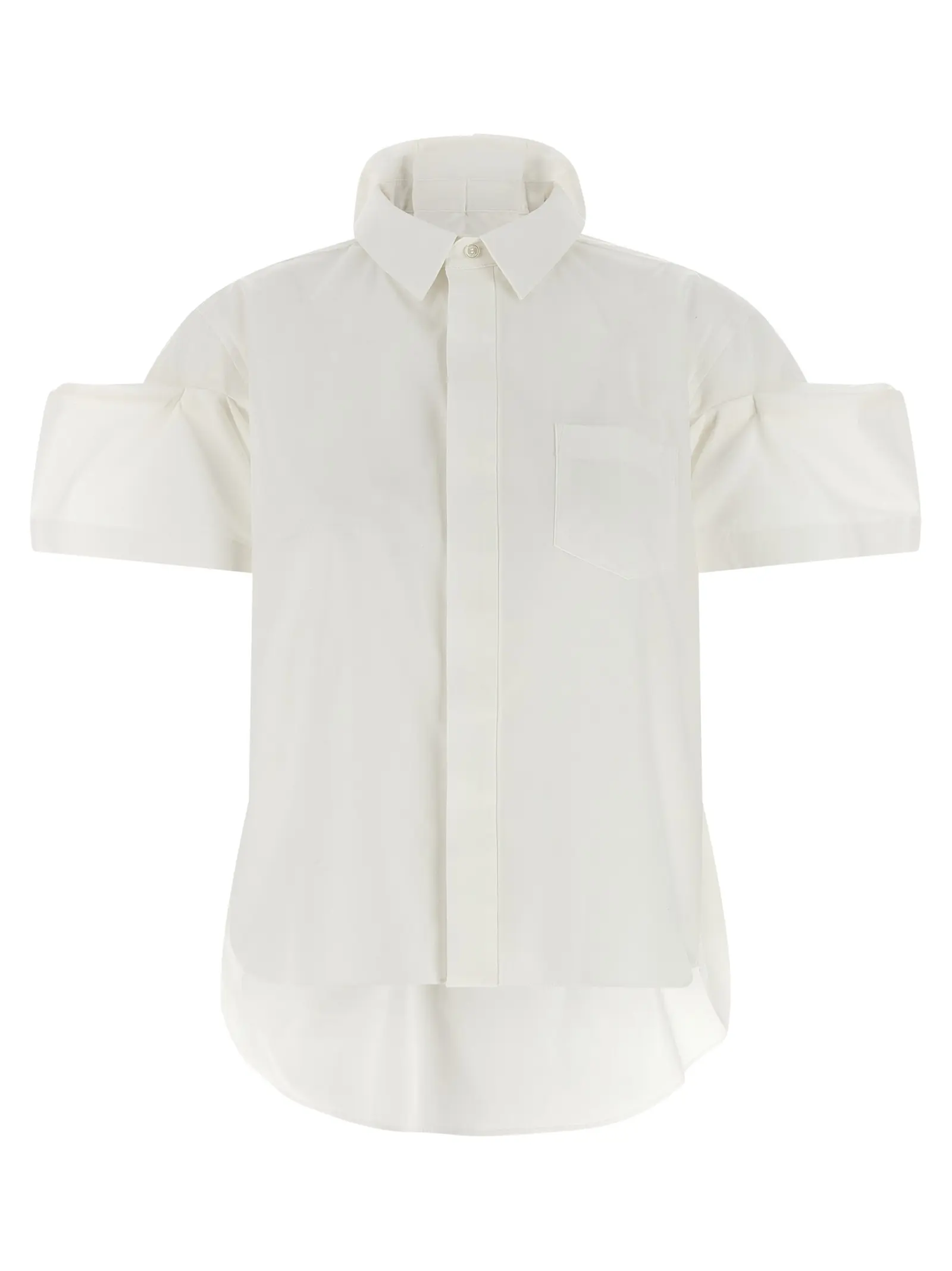 Сорочка Sacai Poplin біла 1 Poplin shirt SACAI White