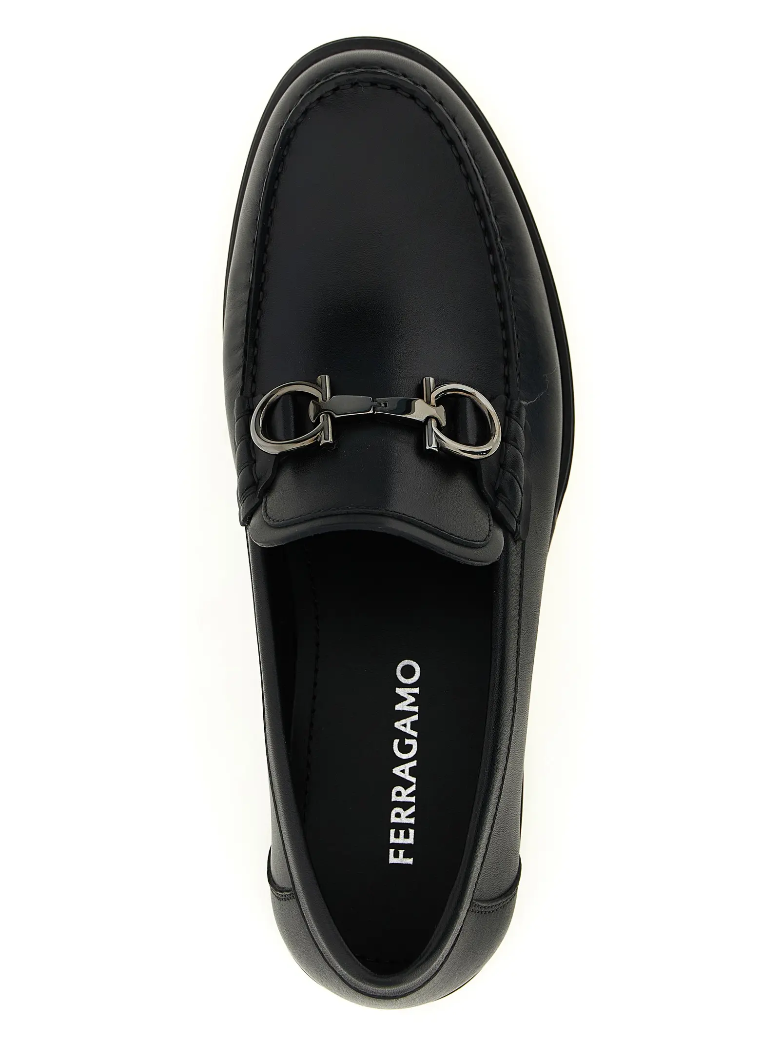 Лофери Ferragamo Teatro чорні 4 'Teatro' loafers 100% calfskin leather (Bos Taurus) FERRAGAMO Black
