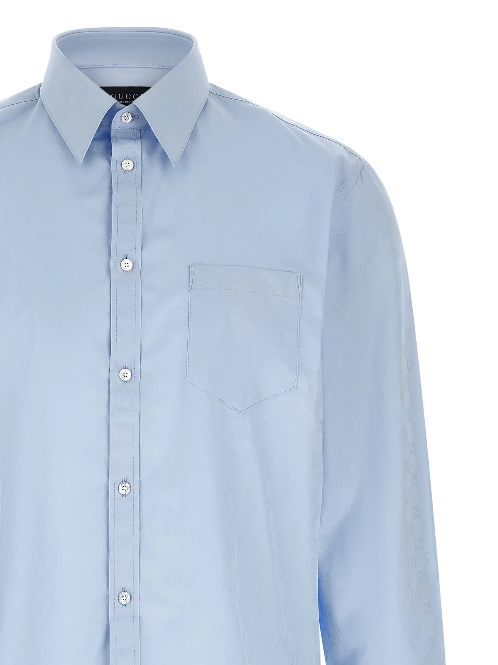 Сорочка Gucci GG блакитна 3 GG shirt Man GUCCI Light Blue