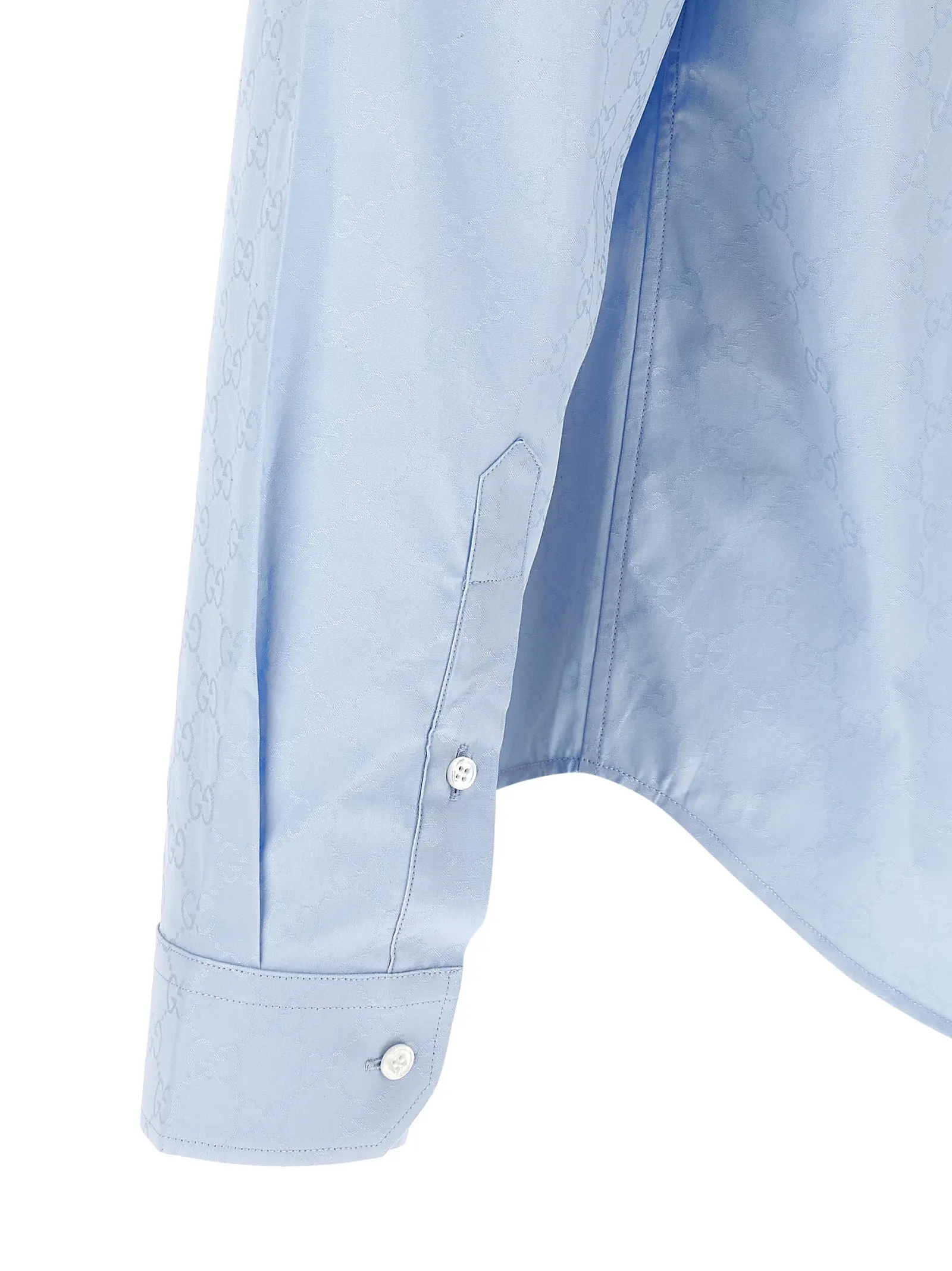 Сорочка Gucci GG блакитна 4 GG shirt 100% cotton GUCCI Light Blue