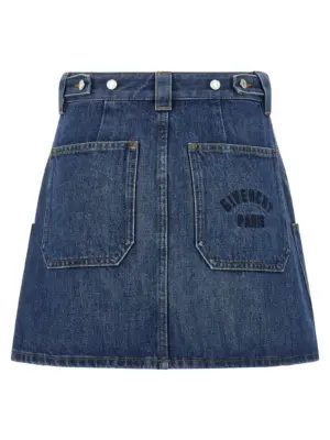 Denim skirt BW410P517B420 GIVENCHY Blue