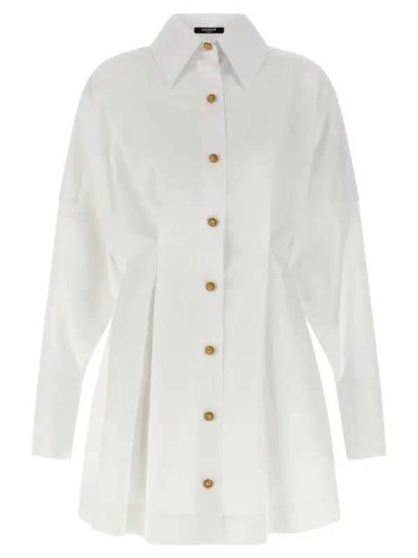 Chemisier dress BALMAIN White