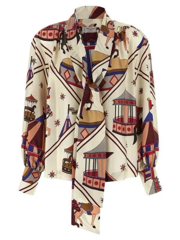 Lavallière collar shirt ALBERTO BIANI Multicolor