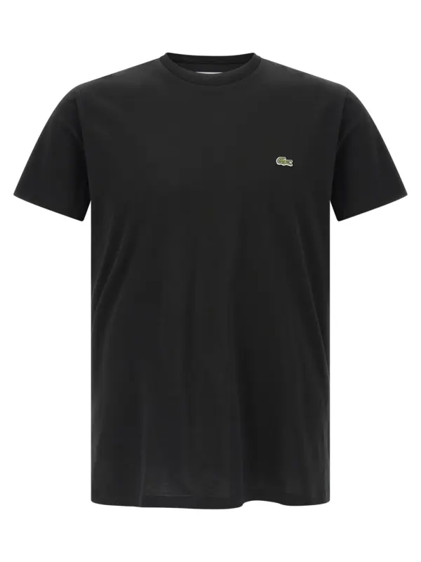 Logo patch t-shirt LACOSTE Black